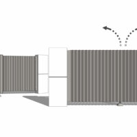 Skica- Hliníkový plot Boston od výrobcu ELMAR
