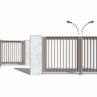 Skica - Hliníkový plot OSLO od výrobcu ELMAR
